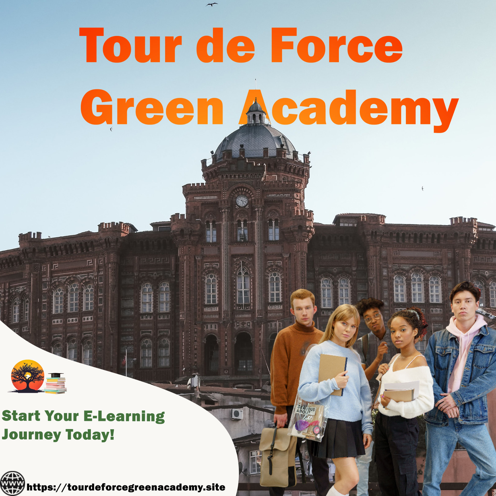 Tour de Force Green Academy e-learning poster