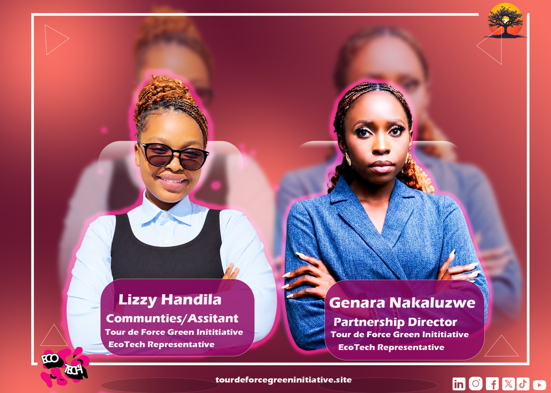 Lizzy Handila and Genara Nakaluzwe, EcoTech Girls representatives